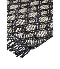 Feizy Phoenex 0808F BLACK/IVORY Area Rug 5 ft. X 7 ft. 6 Rectangle