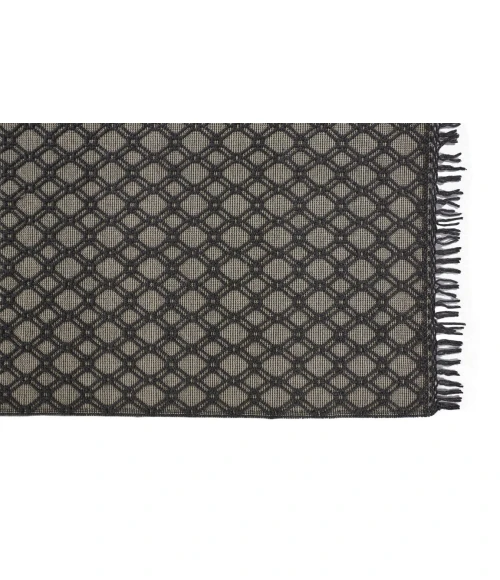 Feizy PHOENEX 0808F IN BLACK/IVORY 5' X 7' 6" Area Rug