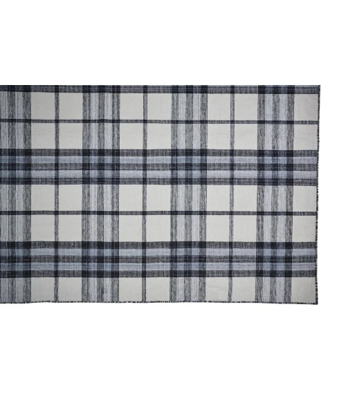 Feizy CROSBY 0565F IN IVORY/CHARCOAL 5' x 8' Area Rug