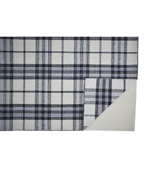 Feizy CROSBY 0565F IN IVORY/CHARCOAL 5' x 8' Area Rug