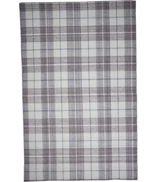 Feizy CROSBY 0566F IN IVORY/GRAY 3' 6" x 5' 6" Area Rug
