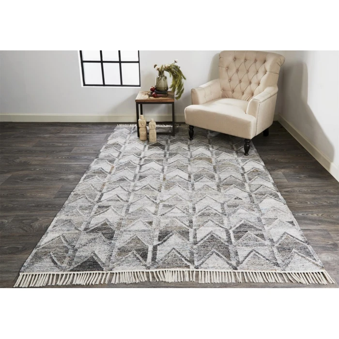 Feizy BECKETT 0813F IN GRAY 5' x 8' Area Rug