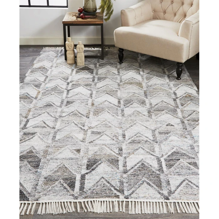 Feizy BECKETT 0813F IN GRAY 5' x 8' Area Rug