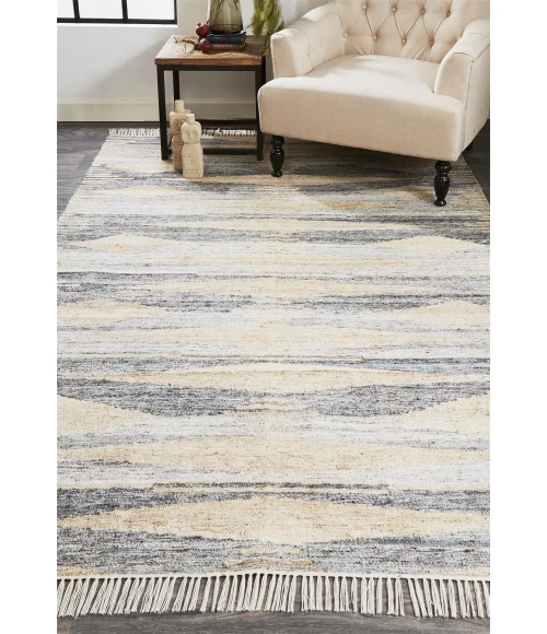 Feizy BECKETT 0815F IN GRAY/BEIGE 2' x 3' Sample Area Rug