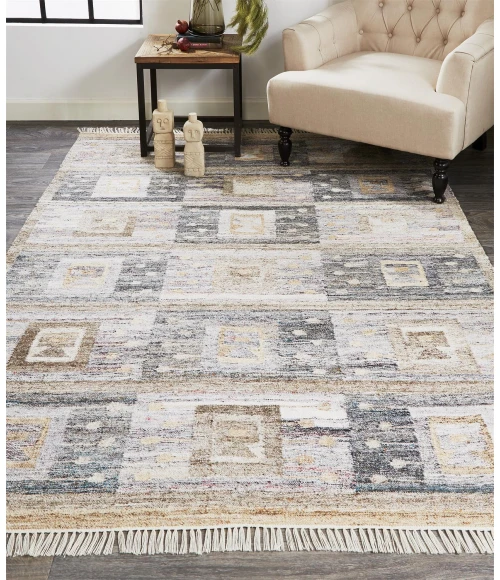 Feizy BECKETT 0816F IN CHARCOAL/MULTI 5' x 8' Area Rug