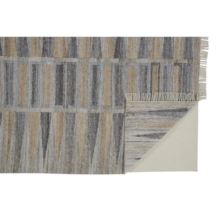Feizy BECKETT 0817F IN GRAY/BEIGE 5' x 8' Area Rug