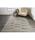 Feizy BECKETT 0817F IN GRAY/BEIGE 5' x 8' Area Rug