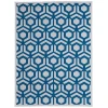 Feizy Saphir Mira TEAL/WHITE 6803498F 9 ft. 8 in. X 12 ft. 7 in. Rectangle Rug