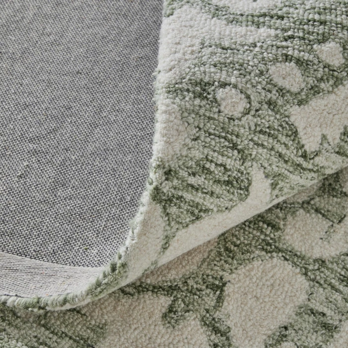 Feizy Belfort Ivory/Green 8698A28F 12 ft. X 15 ft. Rect. Rug