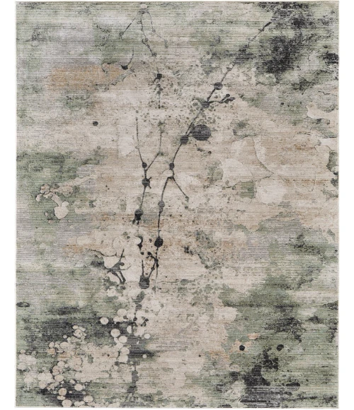 Feizy Sonora Green/Ivory/Tan SNR39U9F 7ft.10in. x 10ft.3in. Rect. Rug