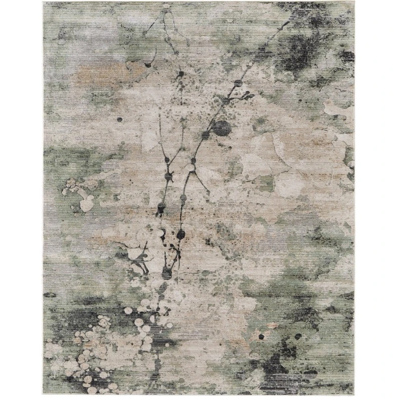Feizy Sonora Green/Ivory/Tan SNR39U9F 5ft. x 7ft.6in. Rect. Rug