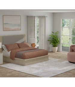 Feizy Sonora Gray/Ivory/Brown SNR39PLF 6 ft. 7 in. X 9 ft. 6 in. Rect. Rug