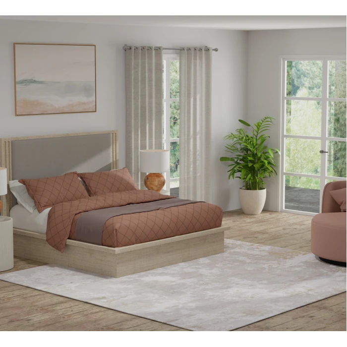 Feizy Sonora Gray/Ivory/Brown SNR39PLF 5 ft. X 7 ft. 6 in. Rect. Rug