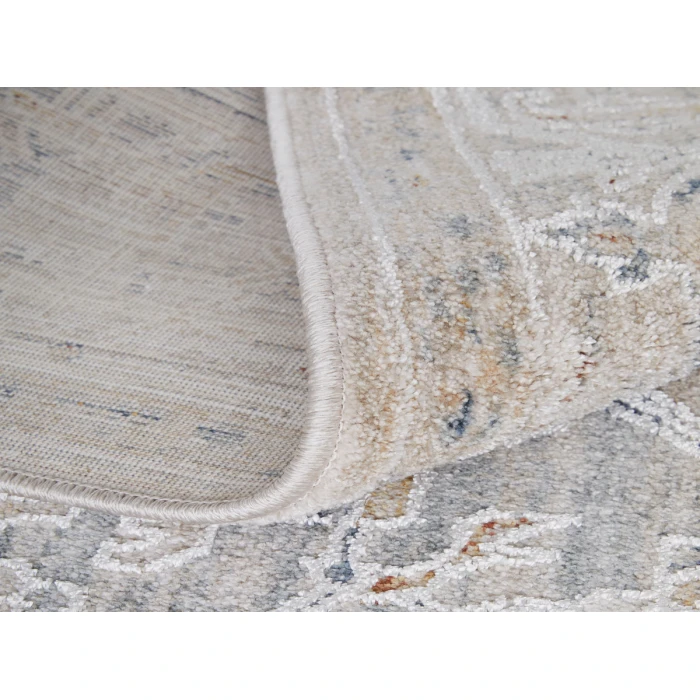 Feizy Pasha BEIGE/BLUE PAS39M5F 6 ft. 7 in. X 9 ft. 6 in. Rectangle Rug