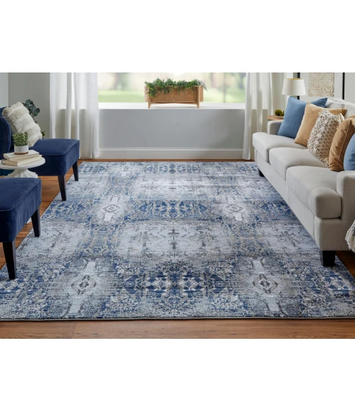 Feizy Gaspar LIGHT BLUE/STERLING 7873834F 8 ft. X 11 ft. Rectangle Rug