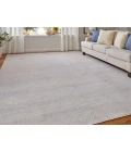 Feizy Prasad IVORY/GRAY 67039N8F 1 ft. 8 in. X 2 ft. 10 in. Rectangle Rug