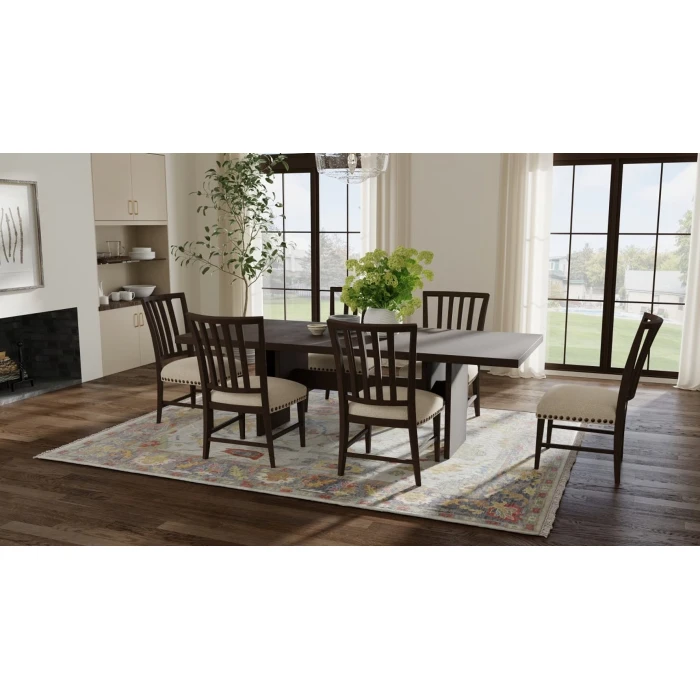 Feizy Karina Luxe Hand Knot Botanical Accent Rug, Blue/Cool Gray, 12ft x 15ft