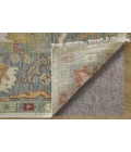 Feizy Karina Luxe Hand Knot Botanical Accent Rug, Blue/Cool Gray, 12ft x 15ft
