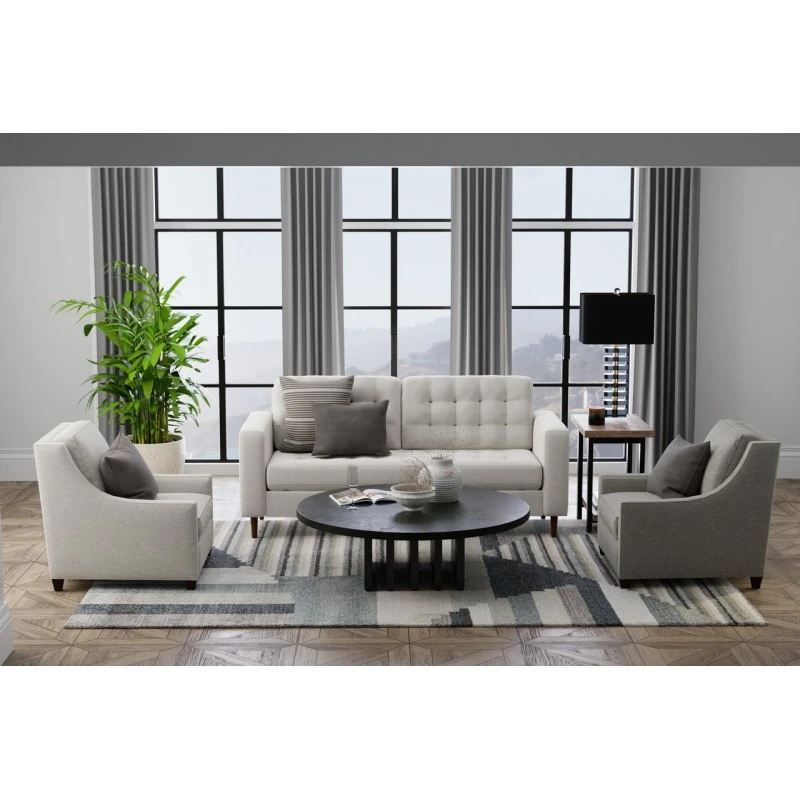 Feizy Richmond Ivory/Gray/Blue RCH39R4F 6ft.7in. x 9ft.6in. Rect. Rug