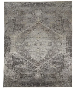 Feizy Sarrant 3963F SMOKE Area Rug 2 ft. X 3 ft.