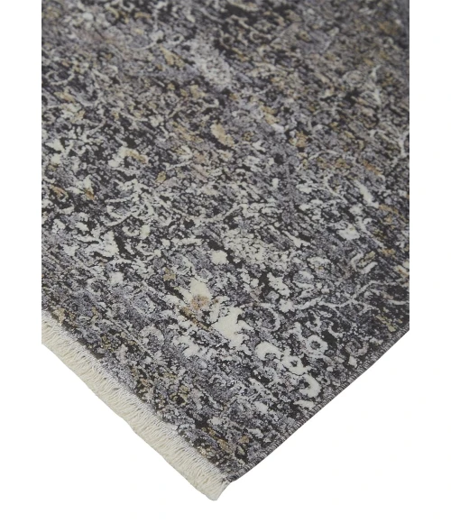 Feizy SARRANT 3963F IN SMOKE 2' x 3' Sample Area Rug