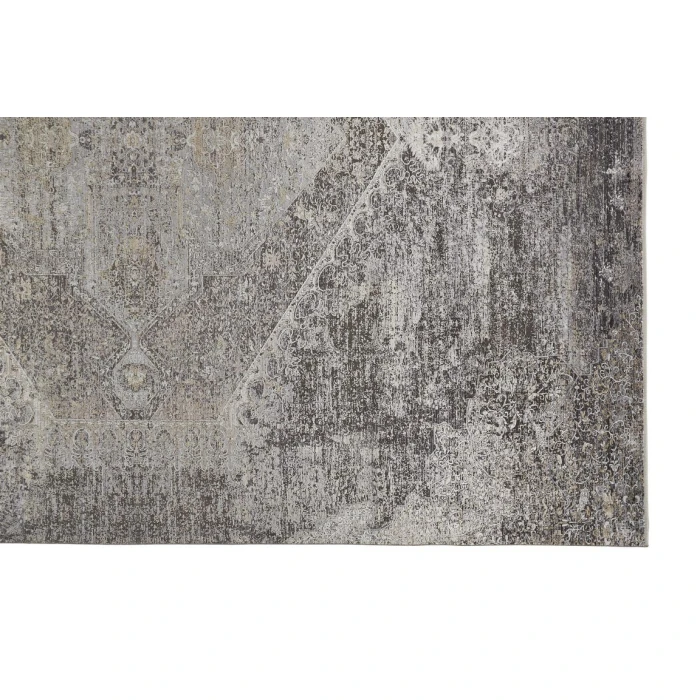 Feizy SARRANT 3963F IN SMOKE 2' 8" X 10' Runner Area Rug