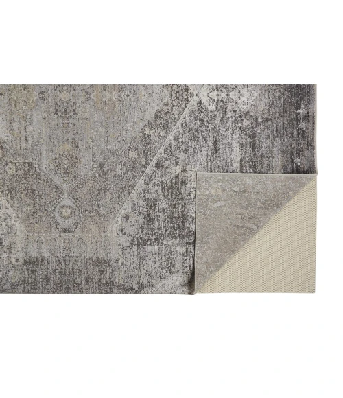 Feizy SARRANT 3963F IN SMOKE 2' x 3' Sample Area Rug