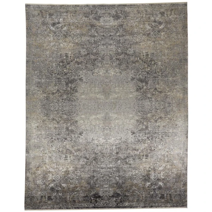 Feizy SARRANT 3964F IN STONE 2' 8" X 10' Runner Area Rug