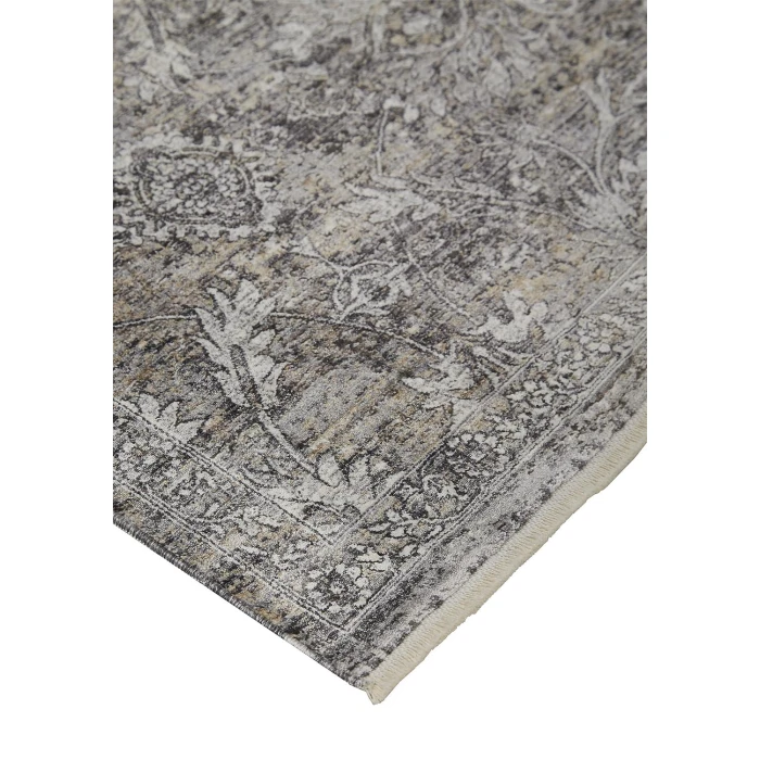 Feizy SARRANT 3964F IN STONE 2' 8" X 10' Runner Area Rug