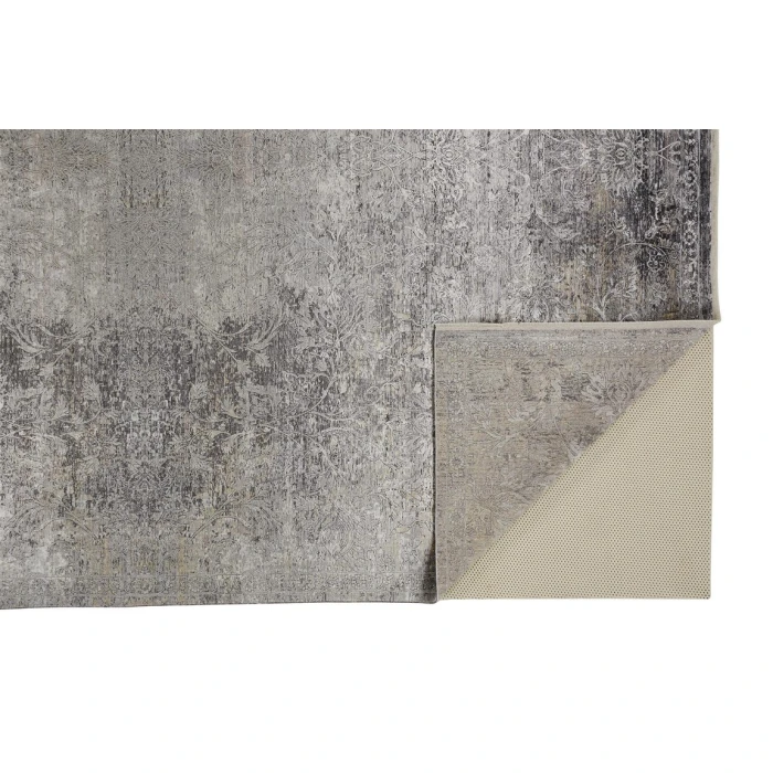 Feizy SARRANT 3964F IN STONE 2' 8" X 10' Runner Area Rug
