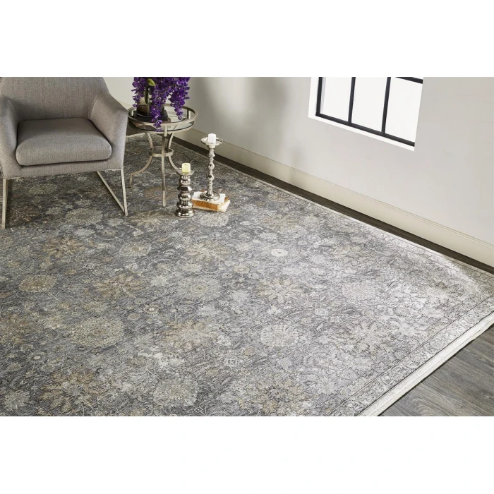 Feizy SARRANT 3965F IN SAND 2' x 3' Sample Area Rug
