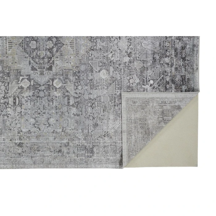 Feizy SARRANT 3966F IN GRAY 5' X 7' 2" Area Rug
