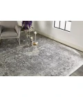 Feizy SARRANT 3966F IN GRAY 2' 8" X 10' Runner Area Rug