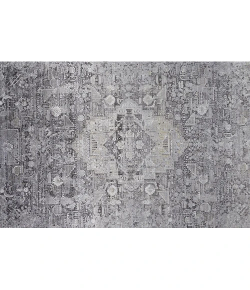 Feizy SARRANT 3966F IN GRAY 2' 8" X 10' Runner Area Rug