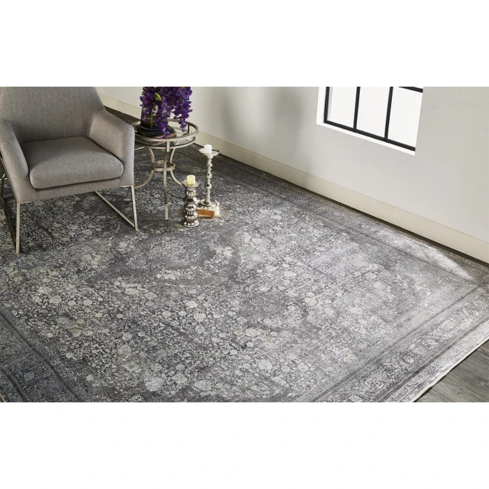 Feizy SARRANT 3967F IN CHARCOAL 12' x 15' Area Rug
