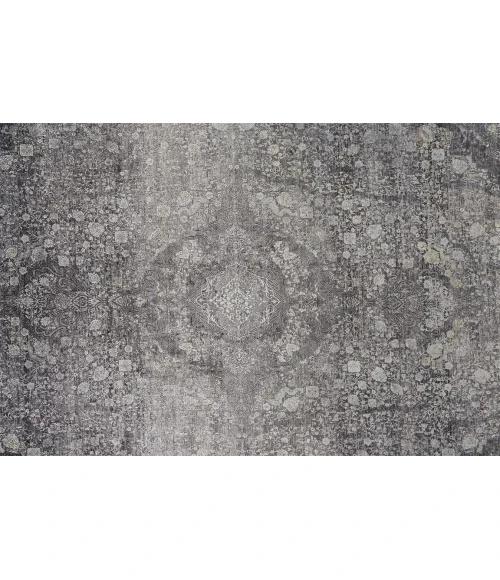 Feizy SARRANT 3967F IN CHARCOAL 2' 8" X 10' Runner Area Rug