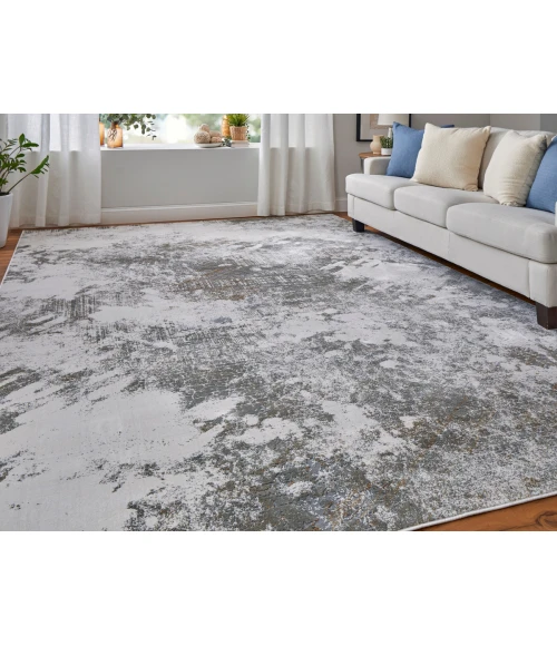 Feizy Waldor IVORY/GRAY 73539NDF 5 ft. X 8 ft. Rectangle Rug