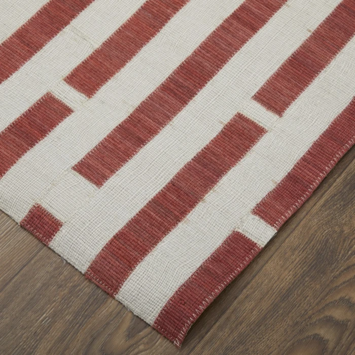 Feizy Bermuda II Red/Ivory 7520783F 9ft. x 12ft. Rect. Rug