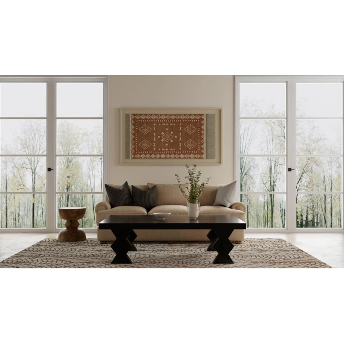 Feizy Wallace White/Brown WAL8A44F 12 ft. X 15 ft. Rect. Rug