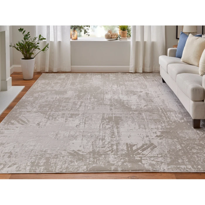 Feizy Prasad IVORY/BEIGE 67039NAF 8 ft. X 11 ft. Rectangle Rug