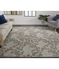 Feizy BELLA 8832F IN SILVER/GRAY 5' x 8' Area Rug