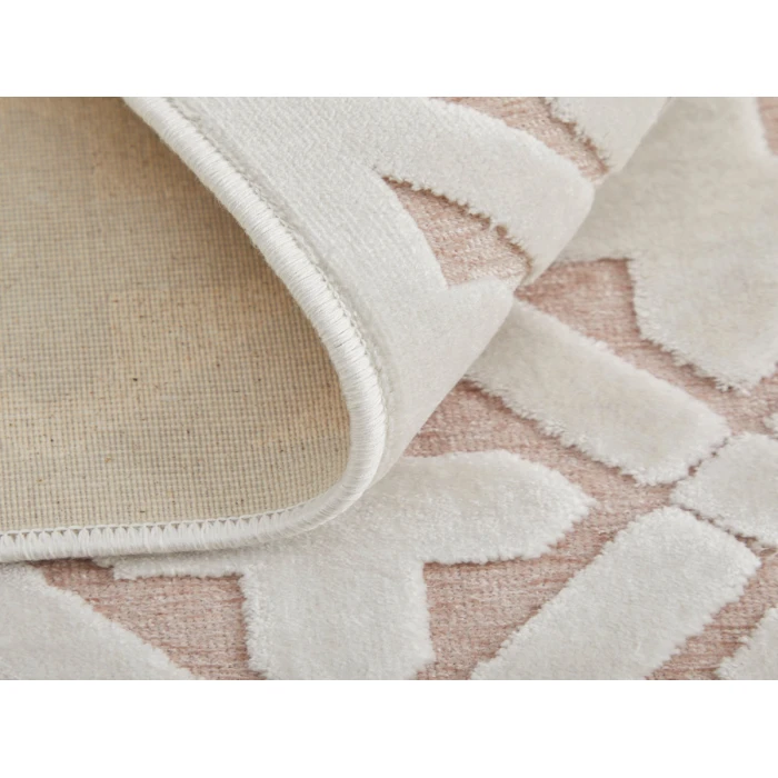Feizy Saphir Mira BLUSH/WHITE 6803500F 9 ft. 8 in. X 12 ft. 7 in. Rectangle Rug