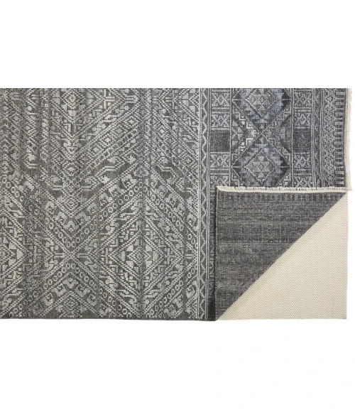 Feizy PAYTON 6495F IN BLUE/GRAY 7' 9" x 9' 9" Area Rug