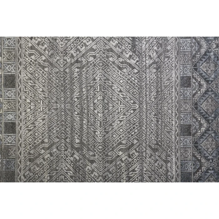 Feizy PAYTON 6495F IN BLUE/GRAY 3' 6" x 5' 6" Area Rug