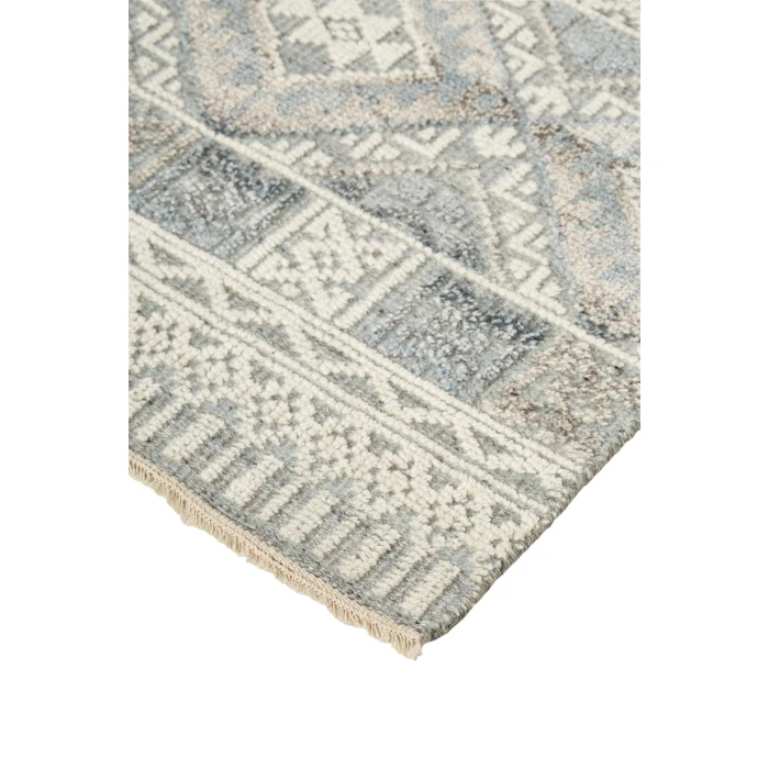 Feizy PAYTON 6495F IN GRAY/BLUE 7' 9" x 9' 9" Area Rug