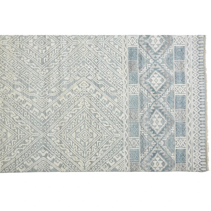 Feizy PAYTON 6495F IN GRAY/BLUE 7' 9" x 9' 9" Area Rug