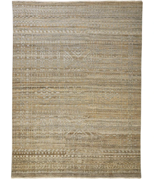 Feizy PAYTON 6496F IN BROWN/GRAY 2' x 3' Sample Area Rug