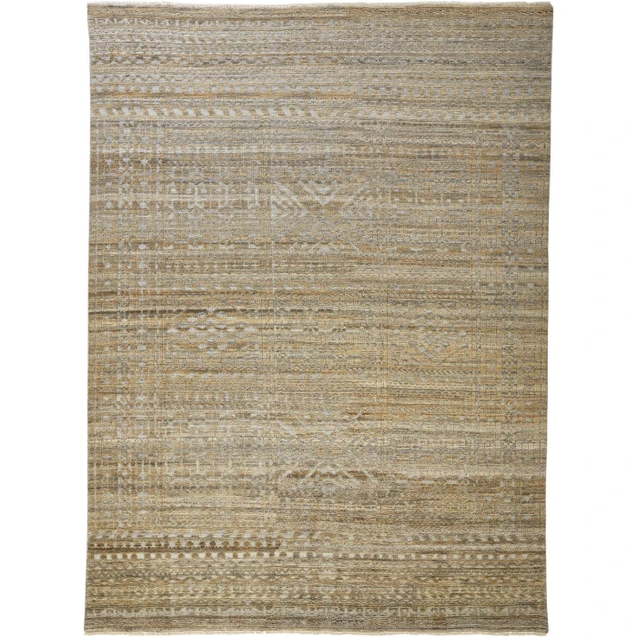 Feizy PAYTON 6496F IN BROWN/GRAY 2' x 3' Sample Area Rug