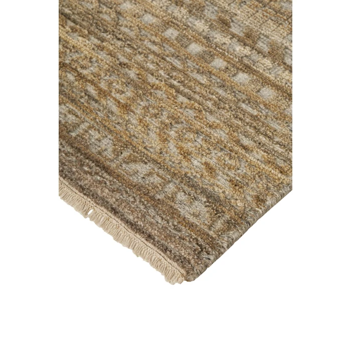Feizy PAYTON 6496F IN BROWN/GRAY 2' x 3' Sample Area Rug
