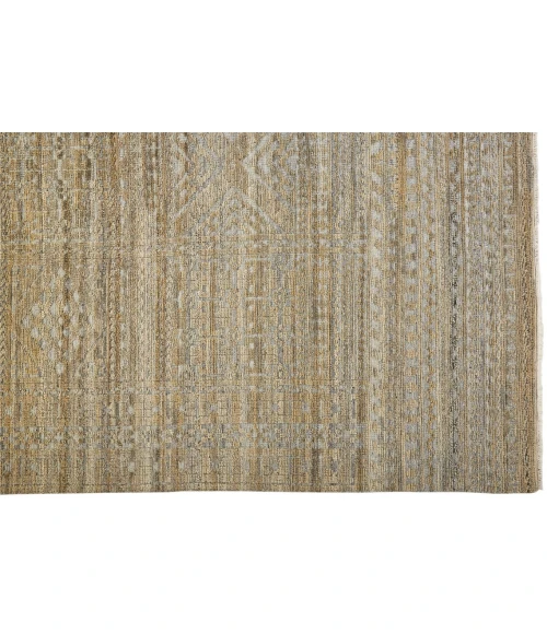 Feizy PAYTON 6496F IN BROWN/GRAY 2' x 3' Sample Area Rug